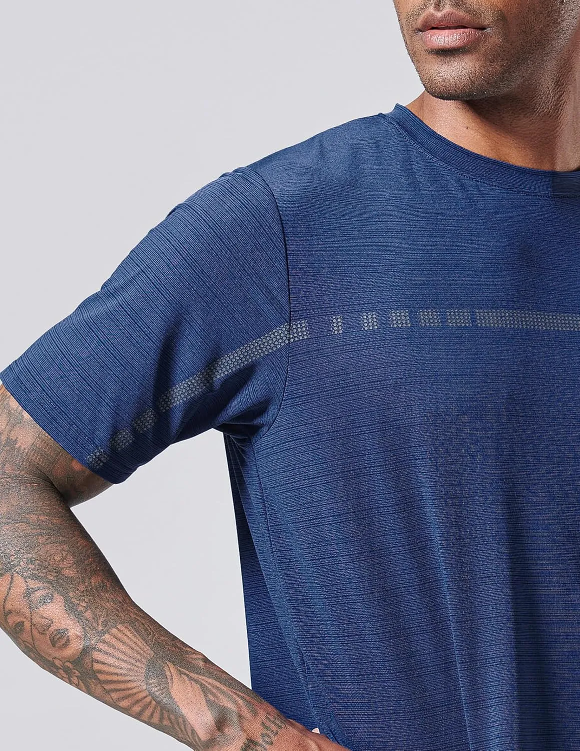 5 Pack Men??s Active Quick Dry Crew Neck T Shirts | Athletic Running Gym Workout Short Sleeve Tee Tops Bulk