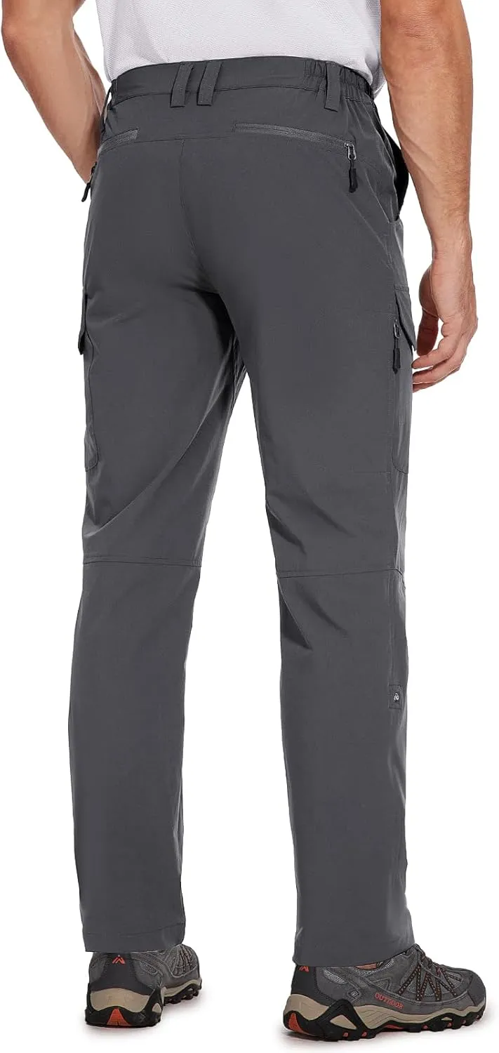 Cycorld Men's-Hiking-Pants-Lightweight-Water-Resistant-Quick-Dry Stretch for Travel Camping Fishing Outdoor