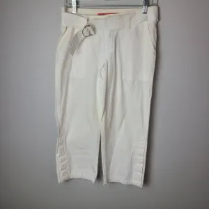 Mossimo White Cotton Capris