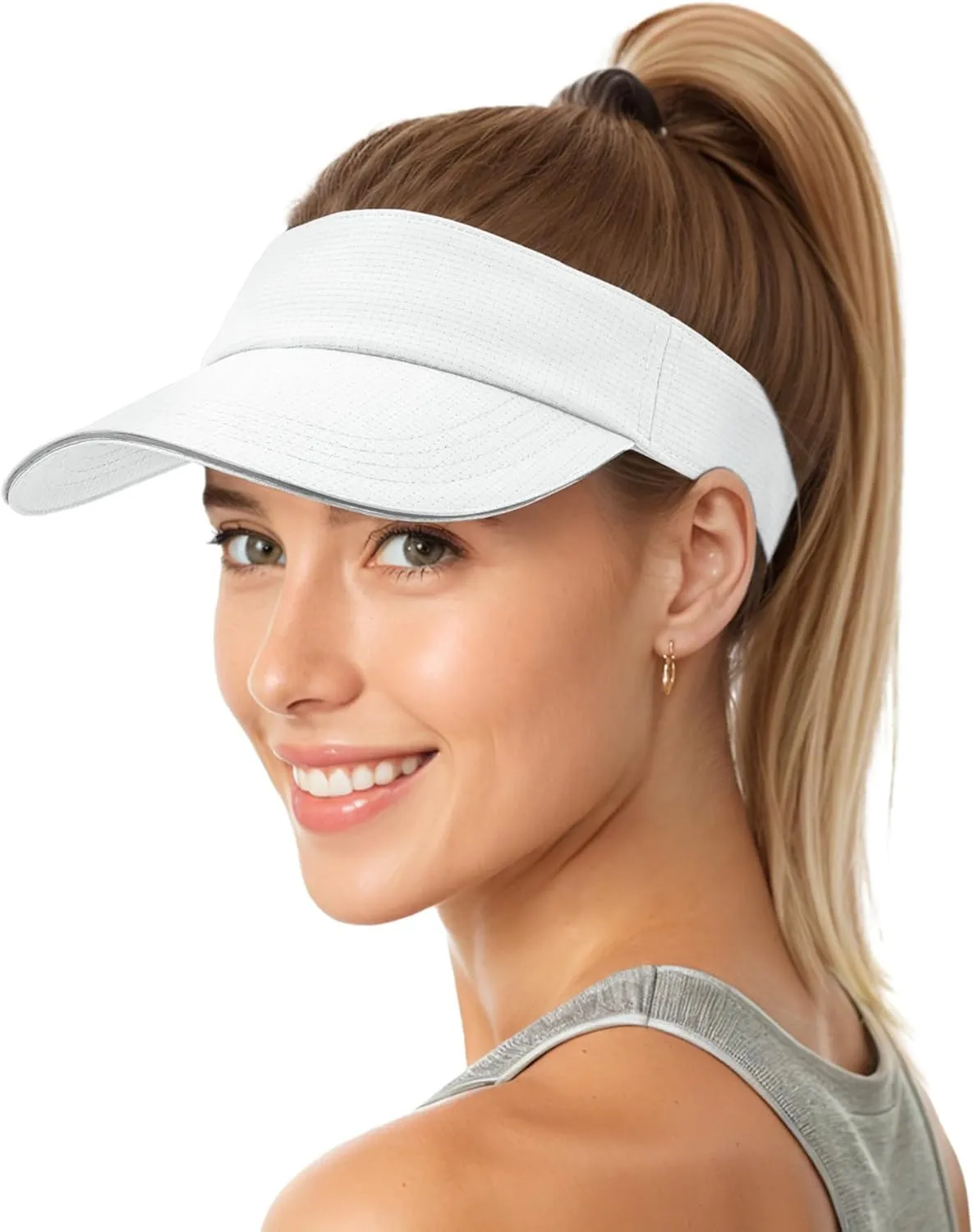 Sukeen Women's Adjustable Fit Runners Lightweight Comfort Performance Visor, Sports Sun Visor One Size Fits Most